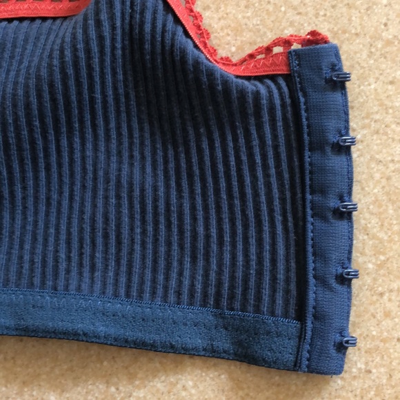 Vintage Y2K Victoria Secrets Country denim stretch crop top bustier - Picture 7 of 16